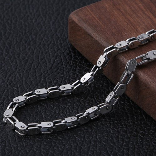 Men's Sterling Silver Box Link Chain 20”-26”