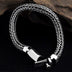 Men's Sterling Silver Braided Chunky Chain Bracelet