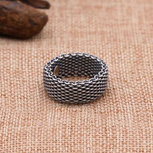 Men's Sterling Silver Braided Ring