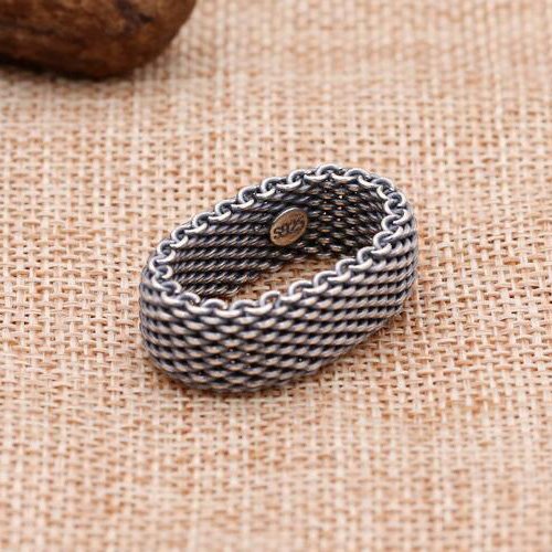 Men's Sterling Silver Braided Ring