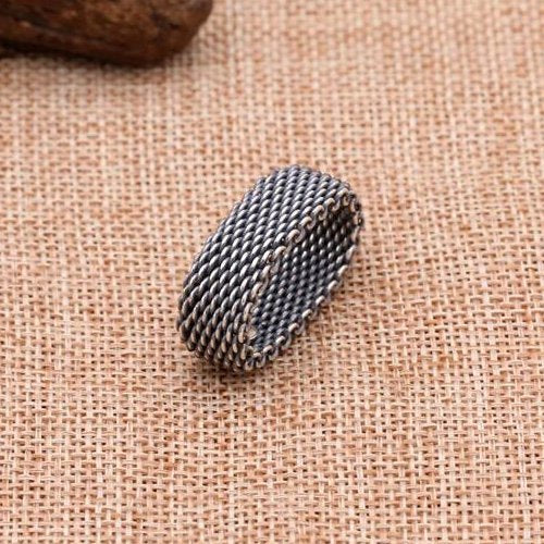 Men's Sterling Silver Braided Ring