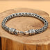 Men's Sterling Silver Braided Rope Chain Bracelet