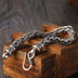 Men's Sterling Silver Braided Rope Chain Bracelet