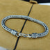 Men's Sterling Silver Braided Rope Chain Bracelet
