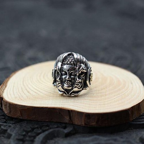 Men's Sterling Silver Breaking the Demon Ring