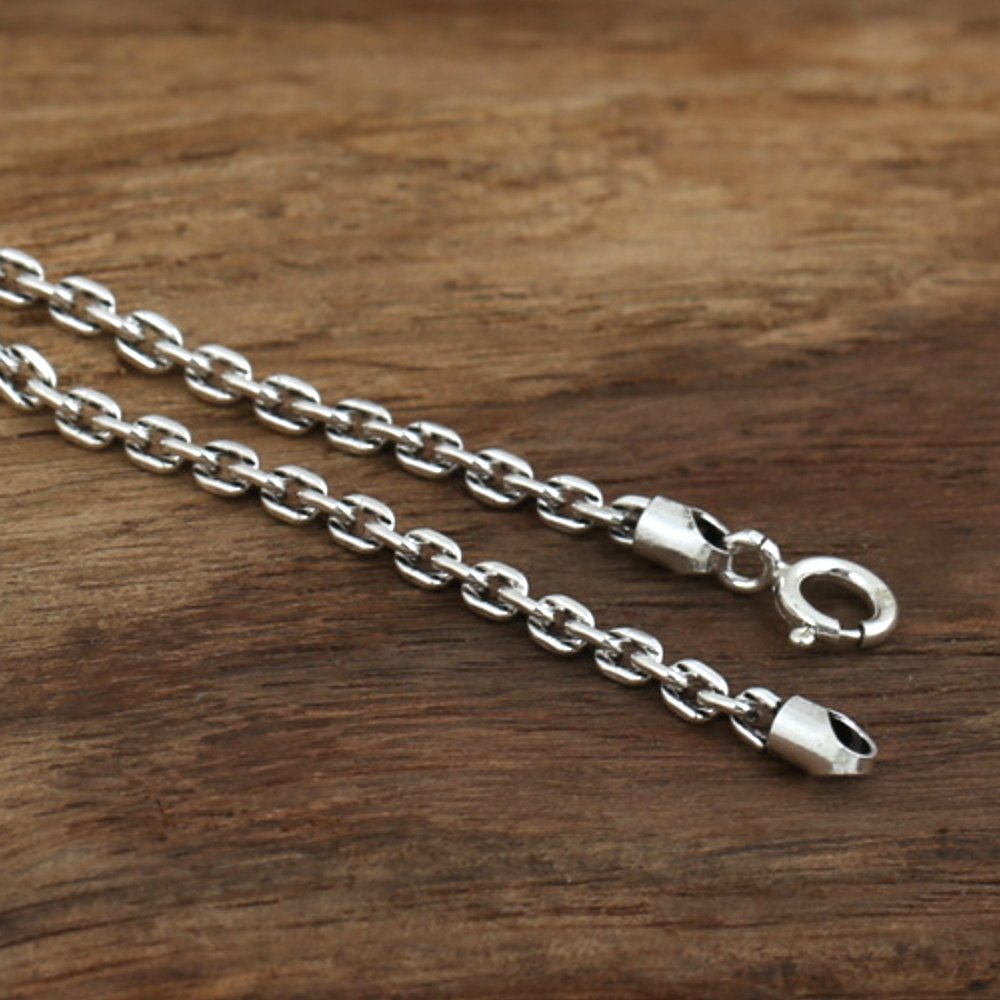 Men's Sterling Silver Broken Sword Necklace