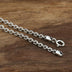 Men's Sterling Silver Broken Sword Necklace