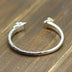 Men's Sterling Silver Buddha and Devil Cuff Bracelet