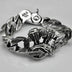 Men's Sterling Silver Chunky Engine Bracelet