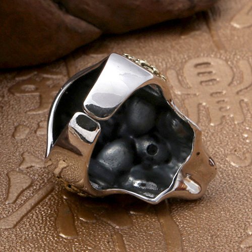 Men's Sterling Silver Clown Skull Ring