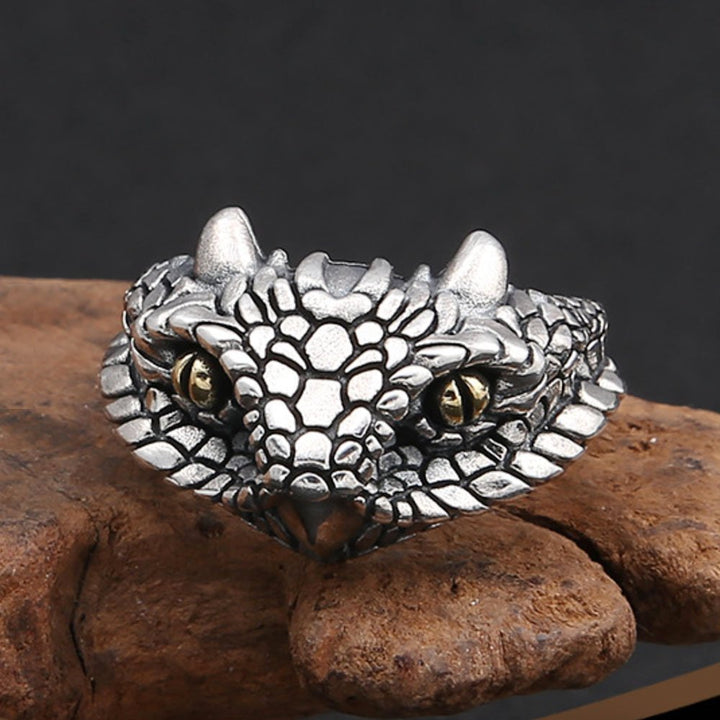 Men's Sterling Silver Cobra Wrap Ring