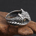 Men's Sterling Silver Cobra Wrap Ring