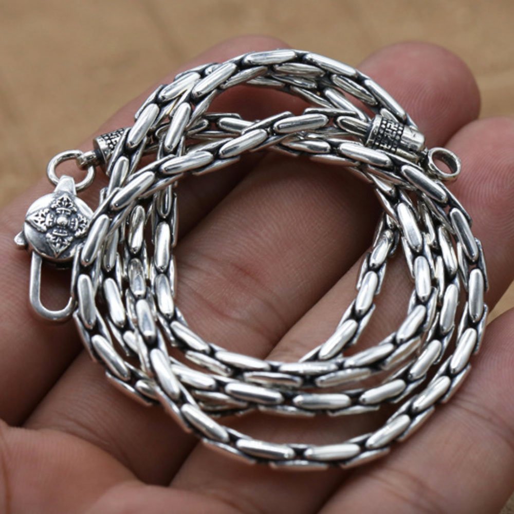 3 mm Men's Sterling Silver Coreanna Chain 20"-30"