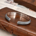 Men's Sterling Silver Crocodile Pattern Cuff Bracelet