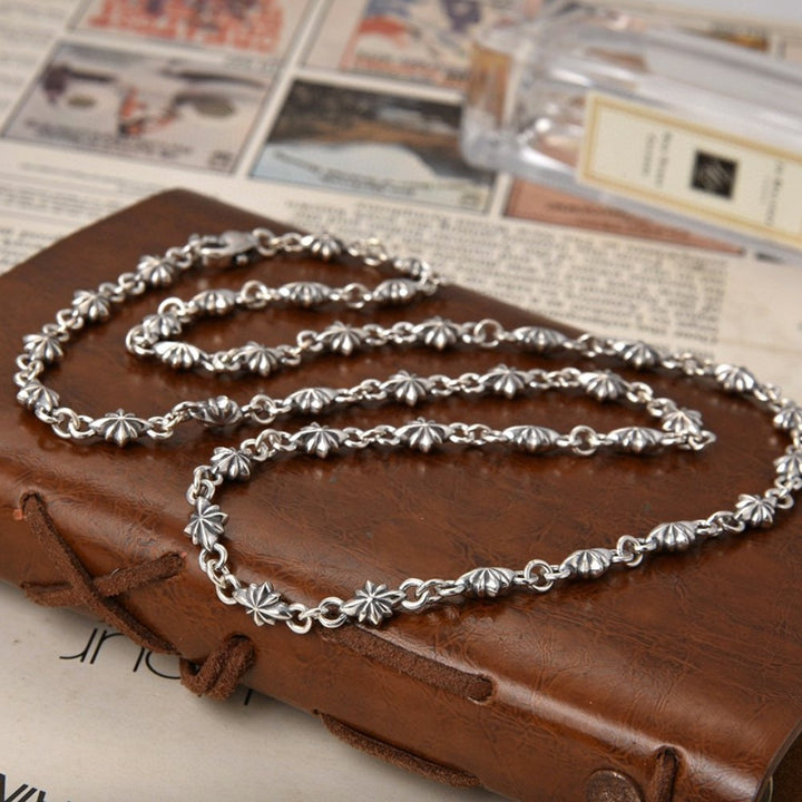 Men's Sterling Silver Cross Chain 20"-26"