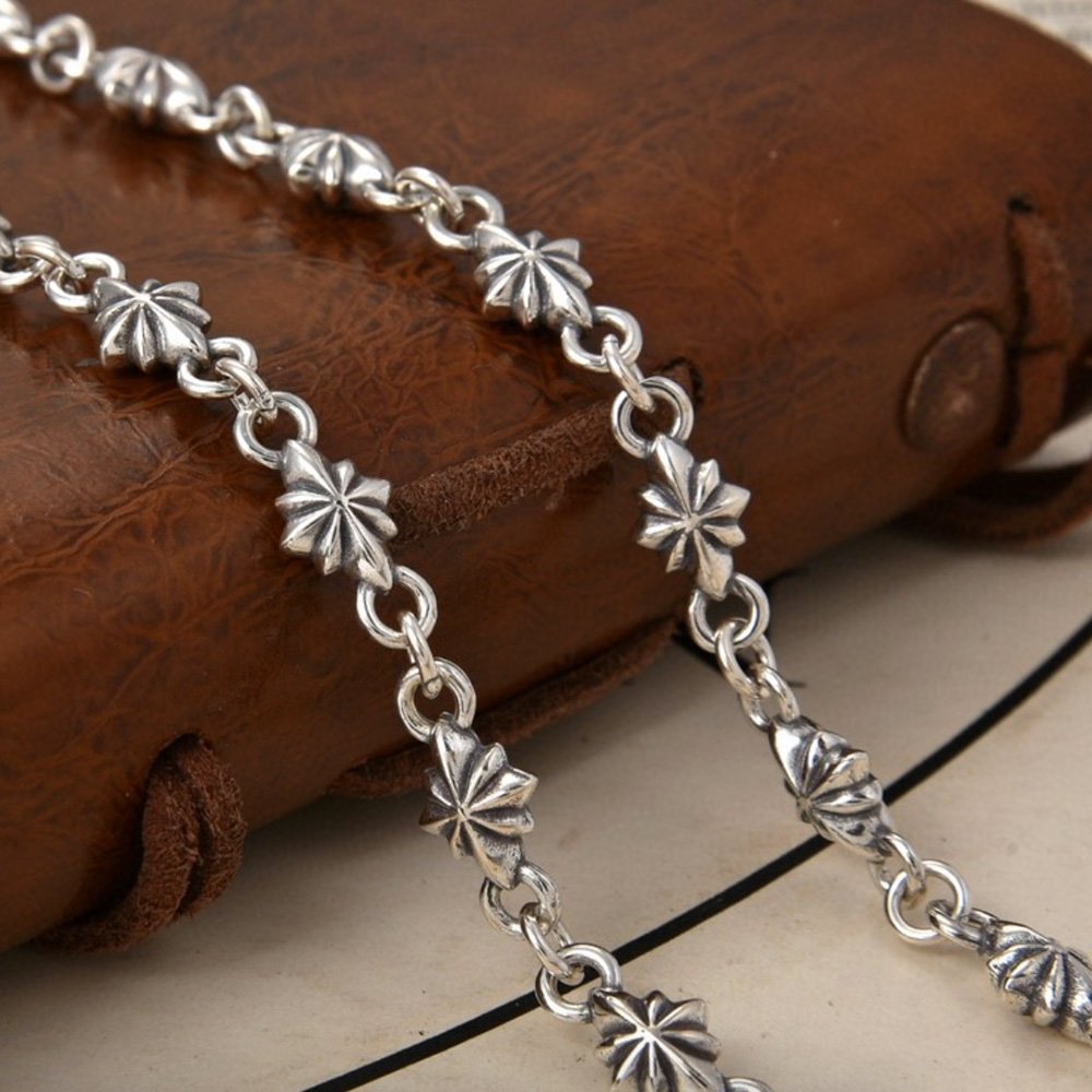 Men's Sterling Silver Cross Chain 20"-26"