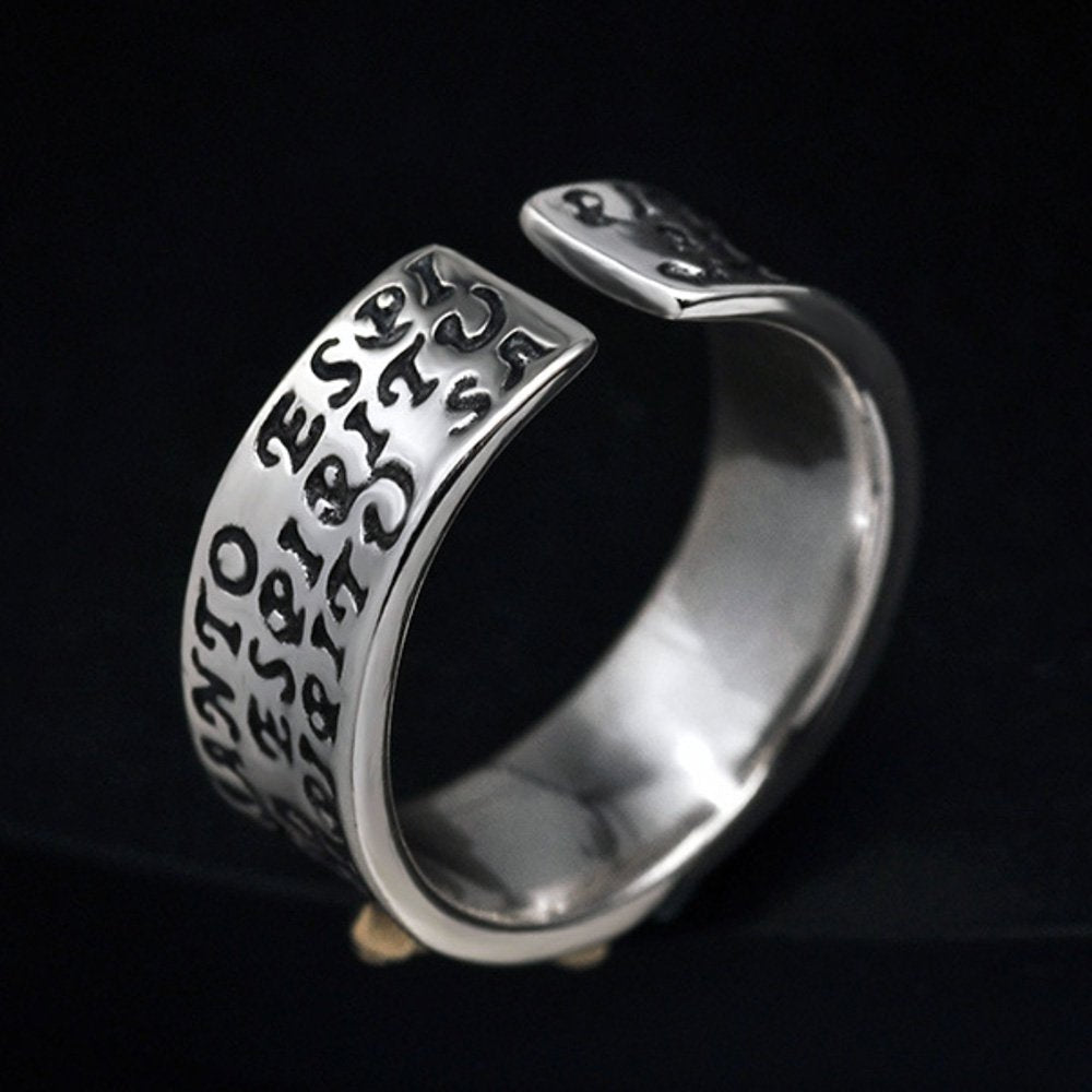 Men's Sterling Silver Cross Wrap Ring