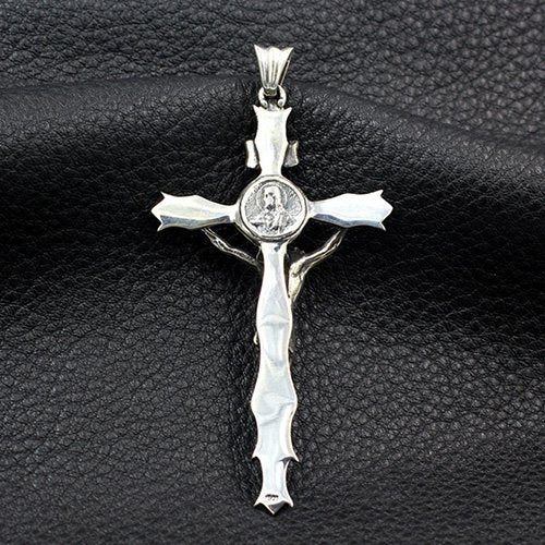 Men's Sterling Silver Crucifix Necklace