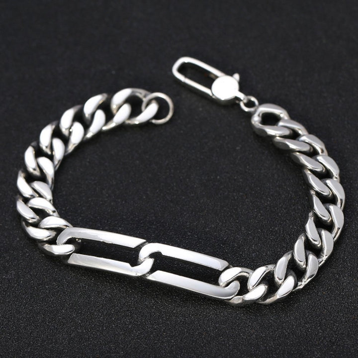 Men's Sterling Silver Cuban Chain Bracelet