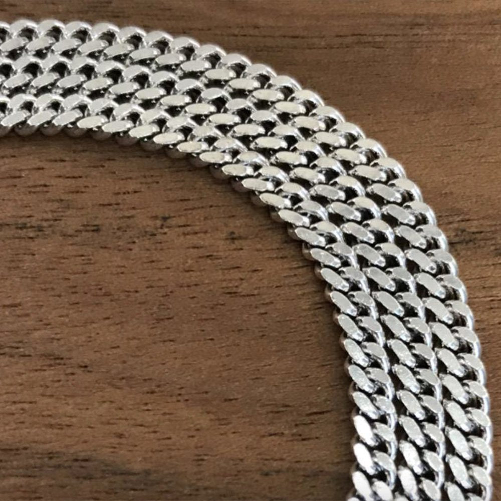 3 mm Men's Sterling Silver Curb Chain 18“-20"