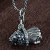 Men's Sterling Silver Destiny Fist Necklace
