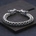 Men's Sterling Silver Dragon Chain Bracelet