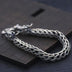 Men's Sterling Silver Dragon Chain Bracelet