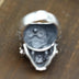 Men's Sterling Silver Dragon Skull Ring