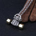 Men's Sterling Silver Dumbbell Hand Necklace