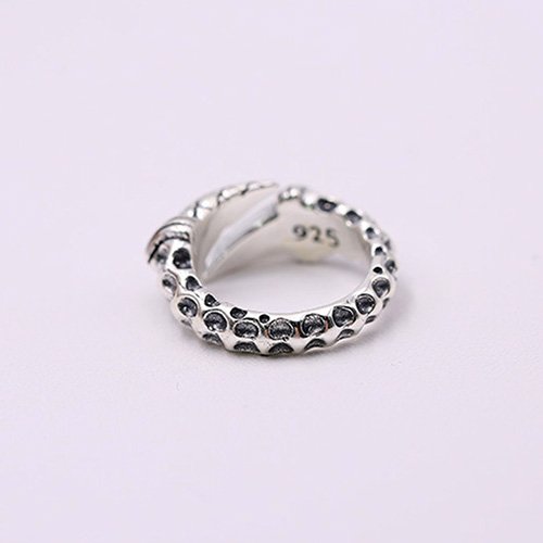 Men's Sterling Silver Eagle Claw Wrap Ring