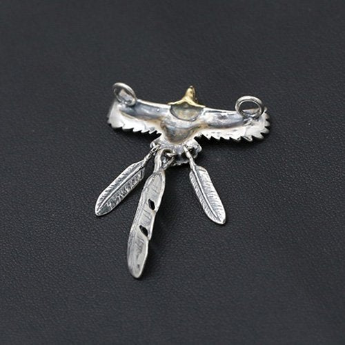 Men's Sterling Silver Eagle Feather Necklace