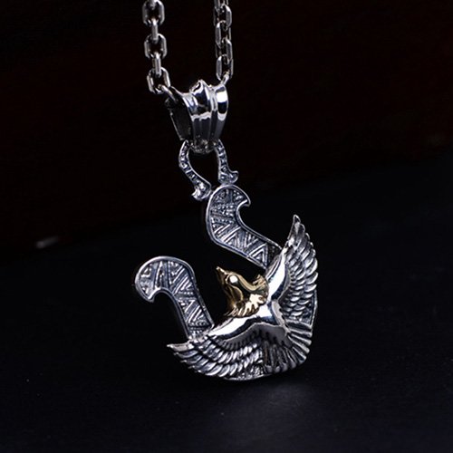 Men's Sterling Silver Eagle Pendant