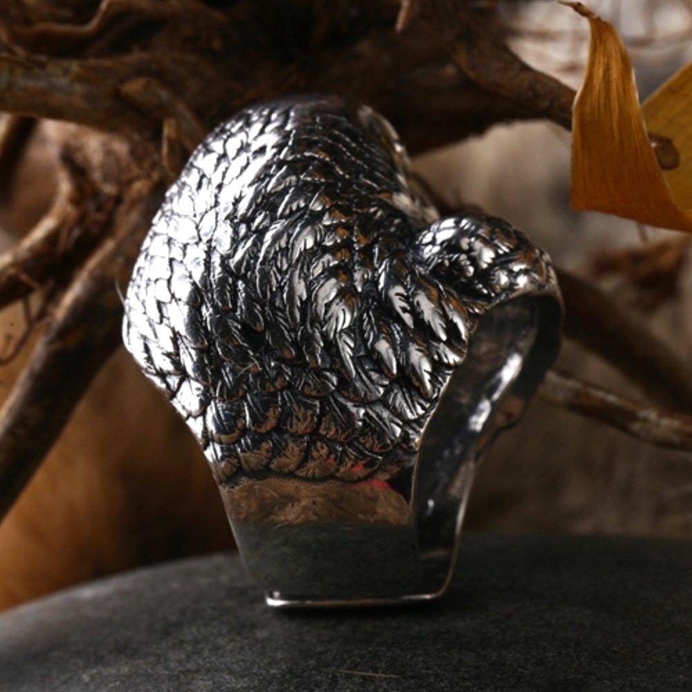 Men's Sterling Silver Eagle Ring