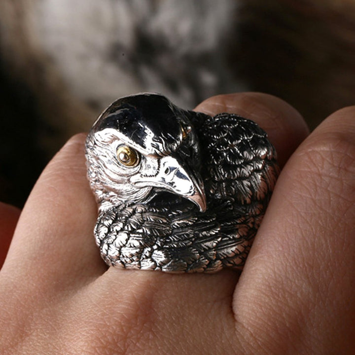 Men's Sterling Silver Eagle Ring