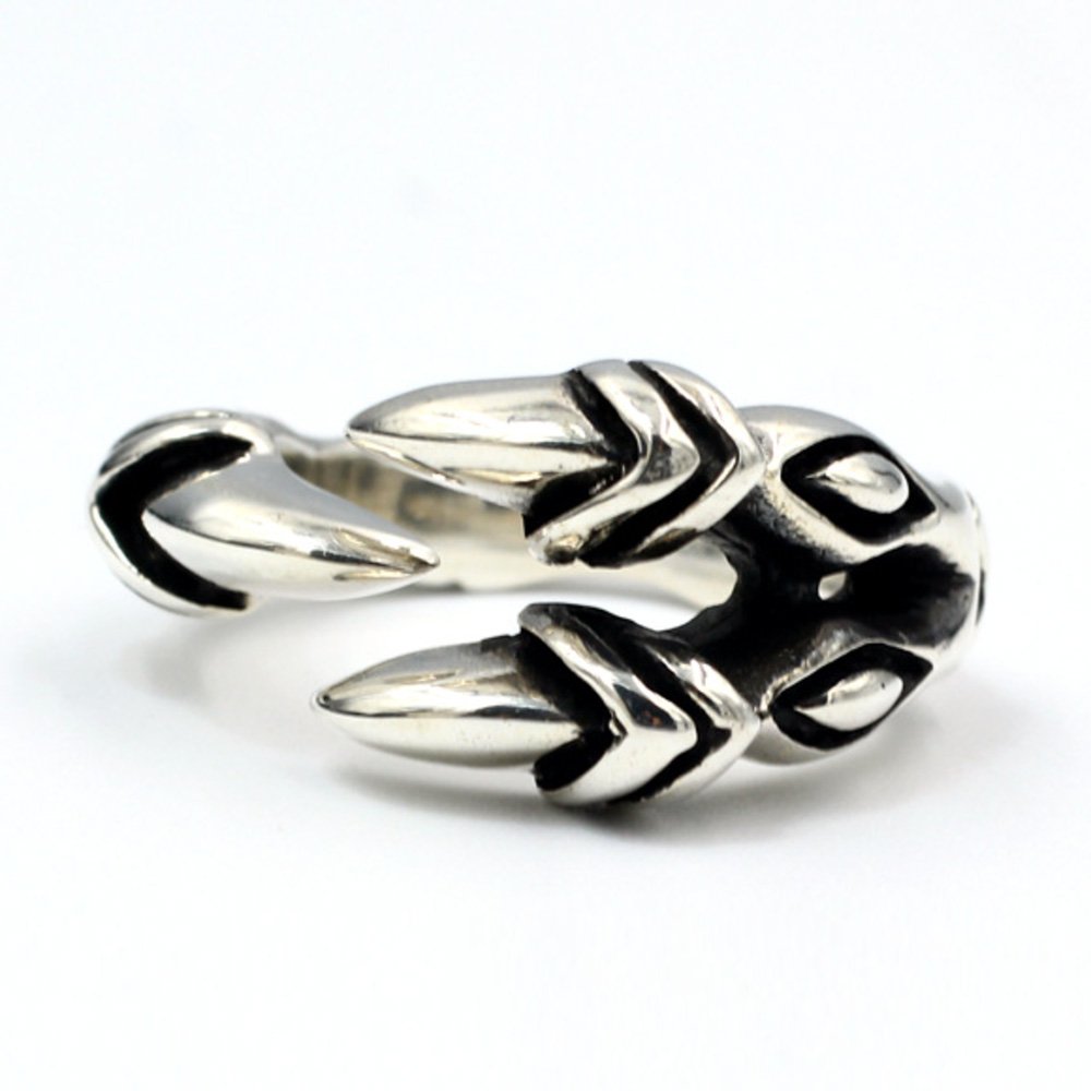 Men's Sterling Silver Eagle Talon Wrap Ring