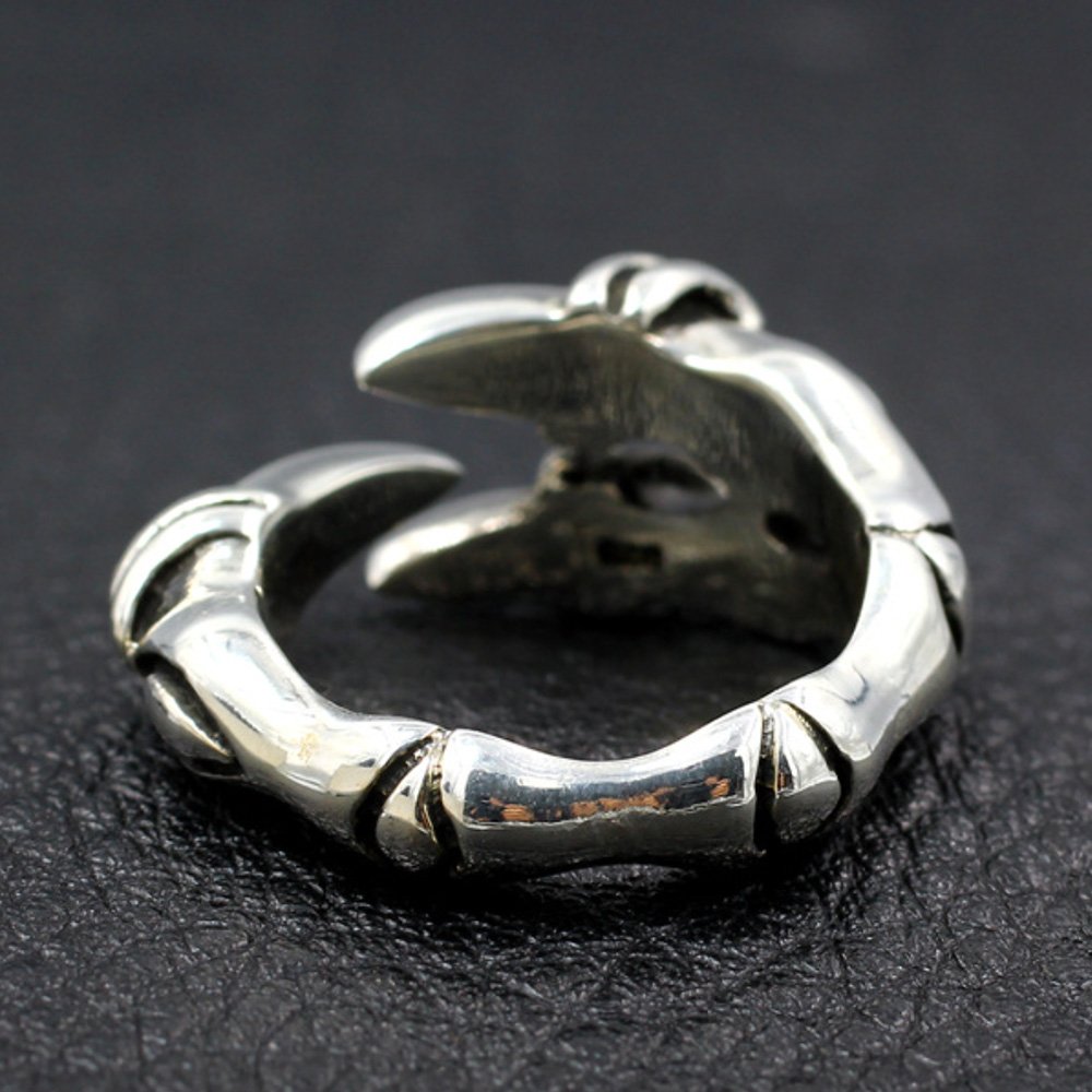 Men's Sterling Silver Eagle Talon Wrap Ring