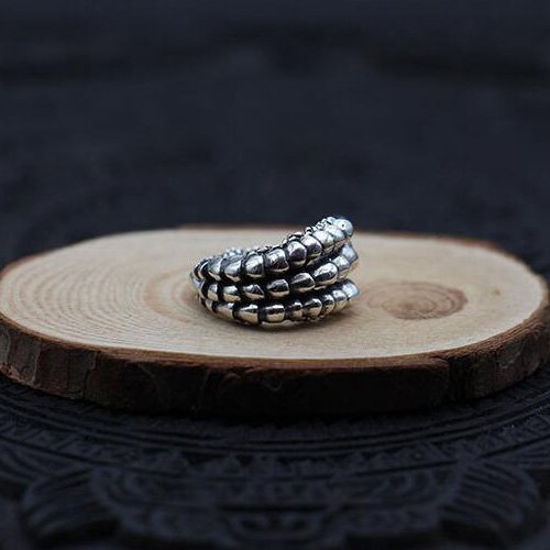 Men's Sterling Silver Eagle Talon Wrap Ring