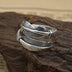 Men's Sterling Silver Feather Wrap Ring