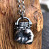 Men's Sterling Silver Fist Necklace