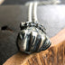 Men's Sterling Silver Fist Necklace