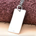 Men's Sterling Silver Flame Skull Tag Necklace