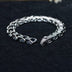 Men's Sterling Silver Dragon Grain Bracelet