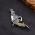 Men's Sterling Silver Gun Pendant Necklace