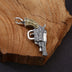 Men's Sterling Silver Gun Pendant Necklace
