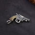 Men's Sterling Silver Gun Pendant Necklace
