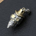 Men's Sterling Silver Hat Skull Necklace