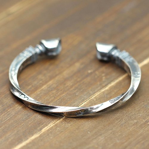 Men's Sterling Silver Horse Hoof Cuff Bracelet