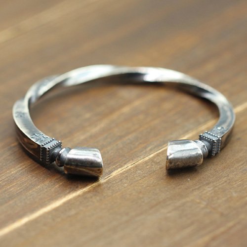 Men's Sterling Silver Horse Hoof Cuff Bracelet