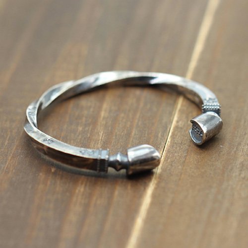 Men's Sterling Silver Horse Hoof Cuff Bracelet