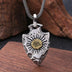 Men's Sterling Silver Indian Chief Spearhead Pendant Necklace